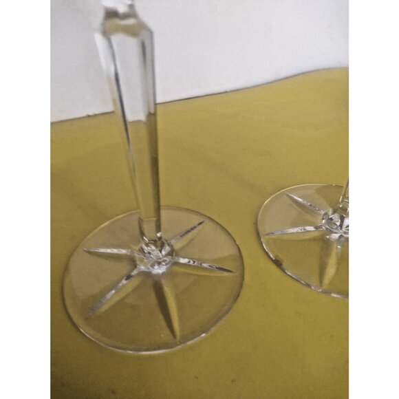 Mikasa Crystal Olympus Single Candle Candlestick Holders set of 2 - Picture 6 of 12